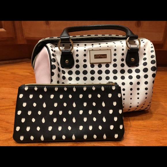 Betsey Johnson Purse (lightly used) with matching wallet - Picture 1 of 5